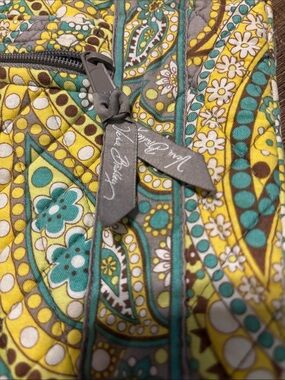 Vera Bradley Quilted Paisley Crossbody Bag - Yellow & Teal
